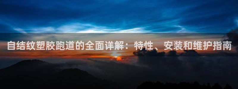 下载尊龙：自结纹塑胶跑道的全面详解：特性、安装和维护