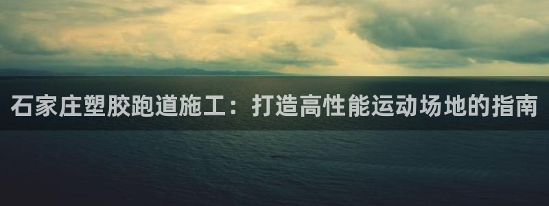 尊龙一人生就是博电子游戏：石家庄塑胶跑道施工：打造高